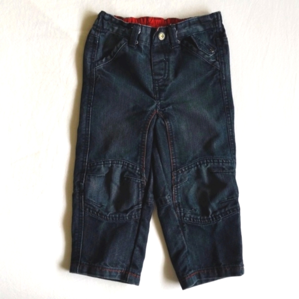 joe fresh dark wash straight leg denim jeans 18-24 months baby boy